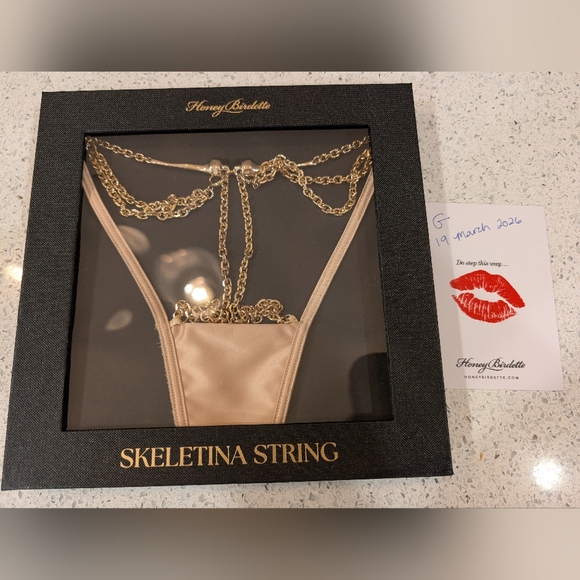 Honey Birdette Skeletina thong size S/M - Picture 3 of 5